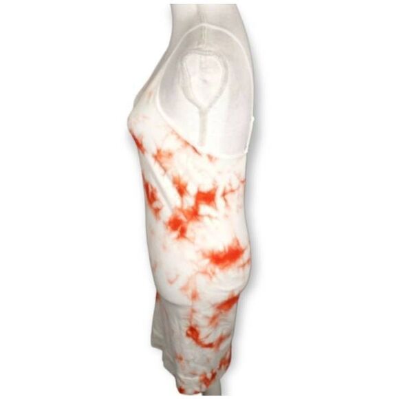 CHARLOTTE RUSSE RIBBED ORANGE & WHITE TIE DYE DRESS SZ.XL NWT. - Picture 5 of 10